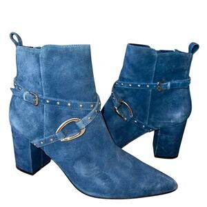 White House Black Market Boots Studded Strap Buckle
